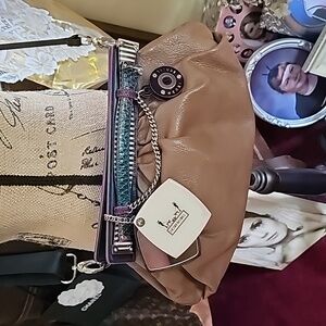 Unique Henri Bendel Clutch/Crossbody with Mirror & Shoulder Strap